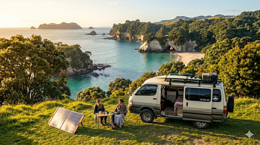 Power Setup for Freedom Camping the North Island’s East Coast Beaches