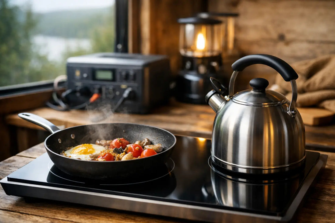 Off-Grid Cooking with Induction and Kettles