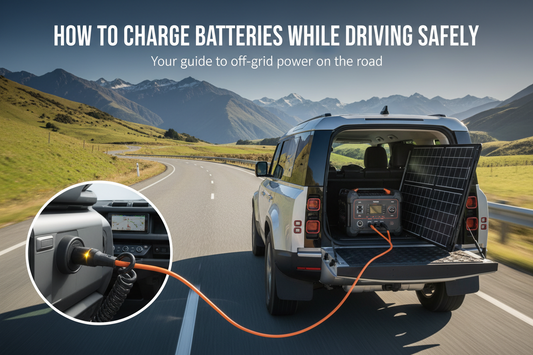 How to Charge Batteries While Driving Safely
