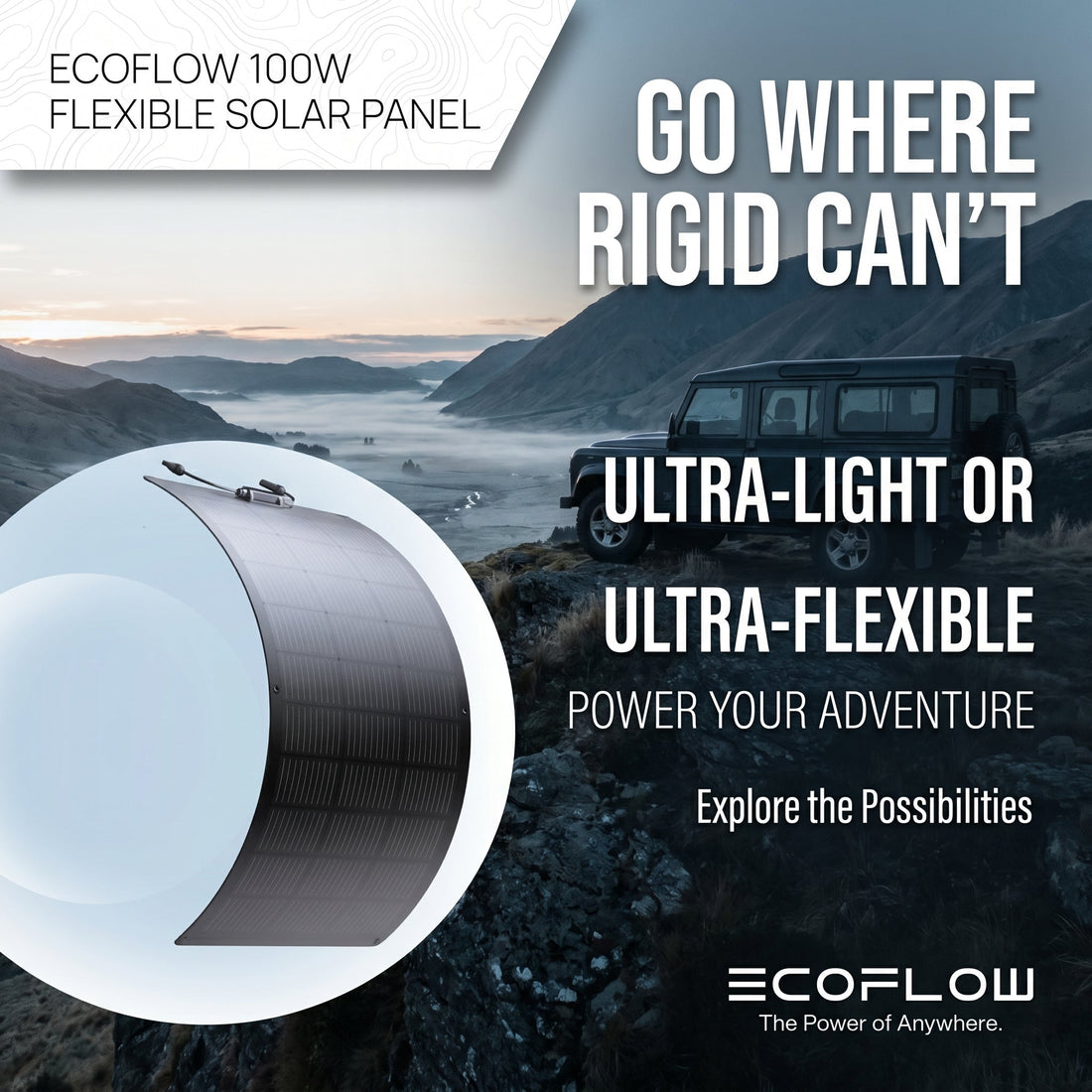EcoFlow 100W Flexible Solar Panel Review – Straight from the Road with Power Nomad