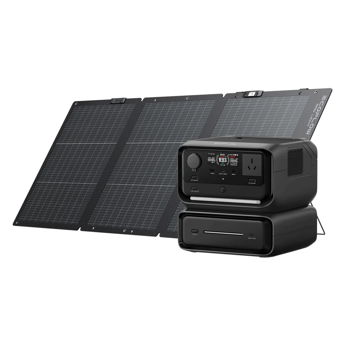 EcoFlow RIVER 3 Max + 160W Lightweight Portable Solar Panel