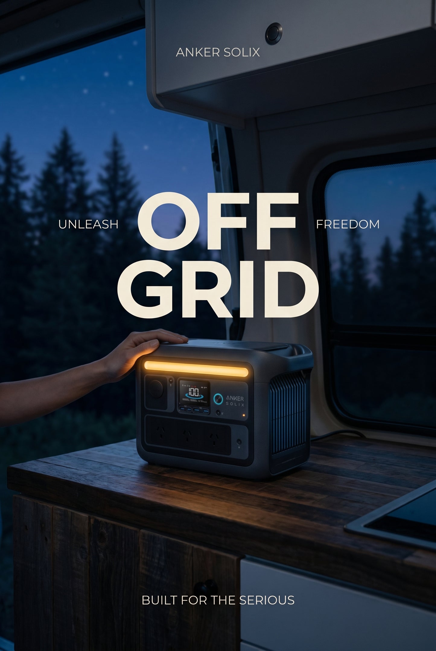 Anker SOLIX C800 Plus Portable Power Station (768Wh, 1200W)