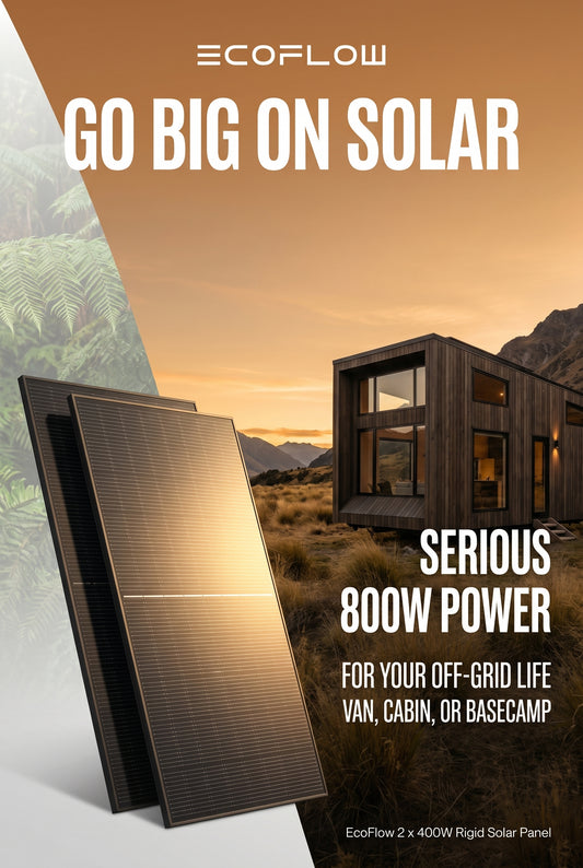 EcoFlow 2 x 400W Rigid Solar Panel