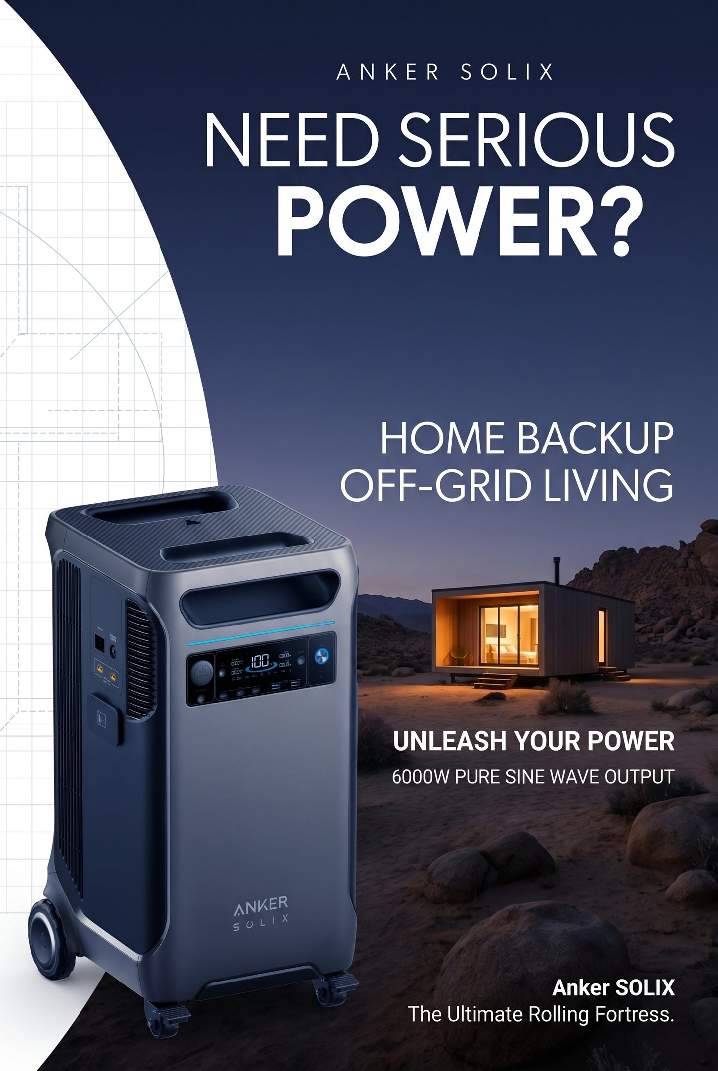 Anker SOLIX F3800 Portable Power Station (3.84-26.9kWh)
