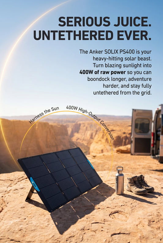Anker SOLIX PS400 Portable Solar Panel (400W) due July