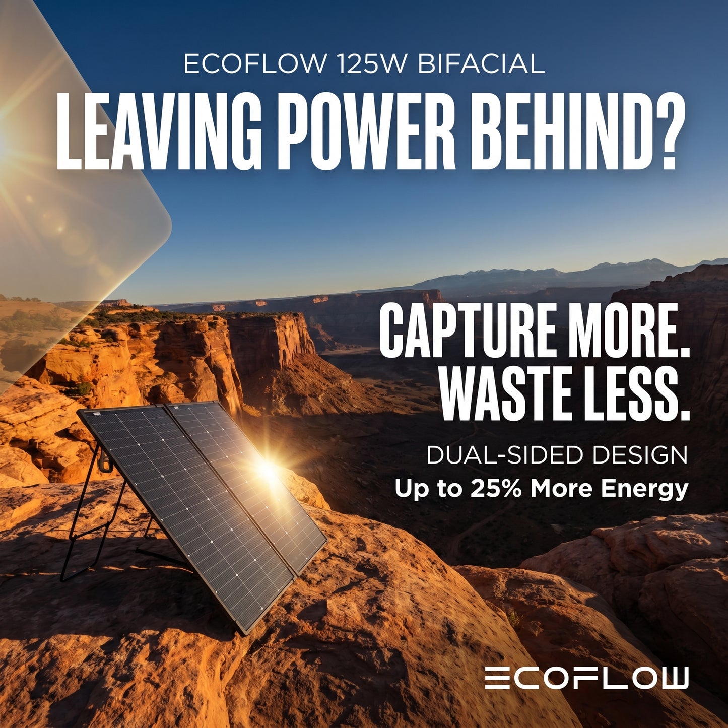 EcoFlow 125W Bifacial Modular Solar Panel