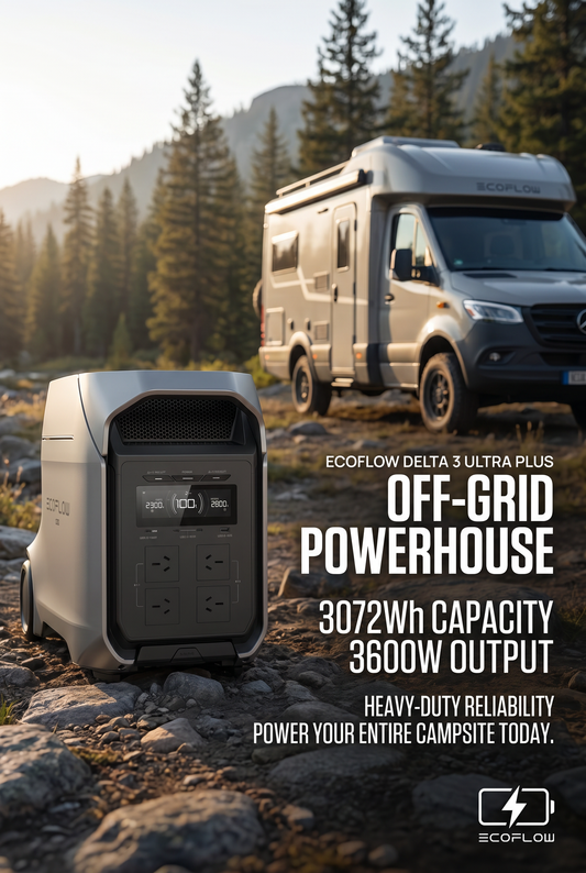 EcoFlow DELTA 3 Ultra Plus Portable Power Station| 3600W | 3072Wh