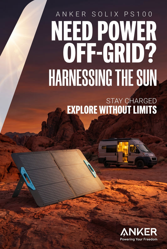 Anker SOLIX PS100 Portable Solar Panel (100W) due July