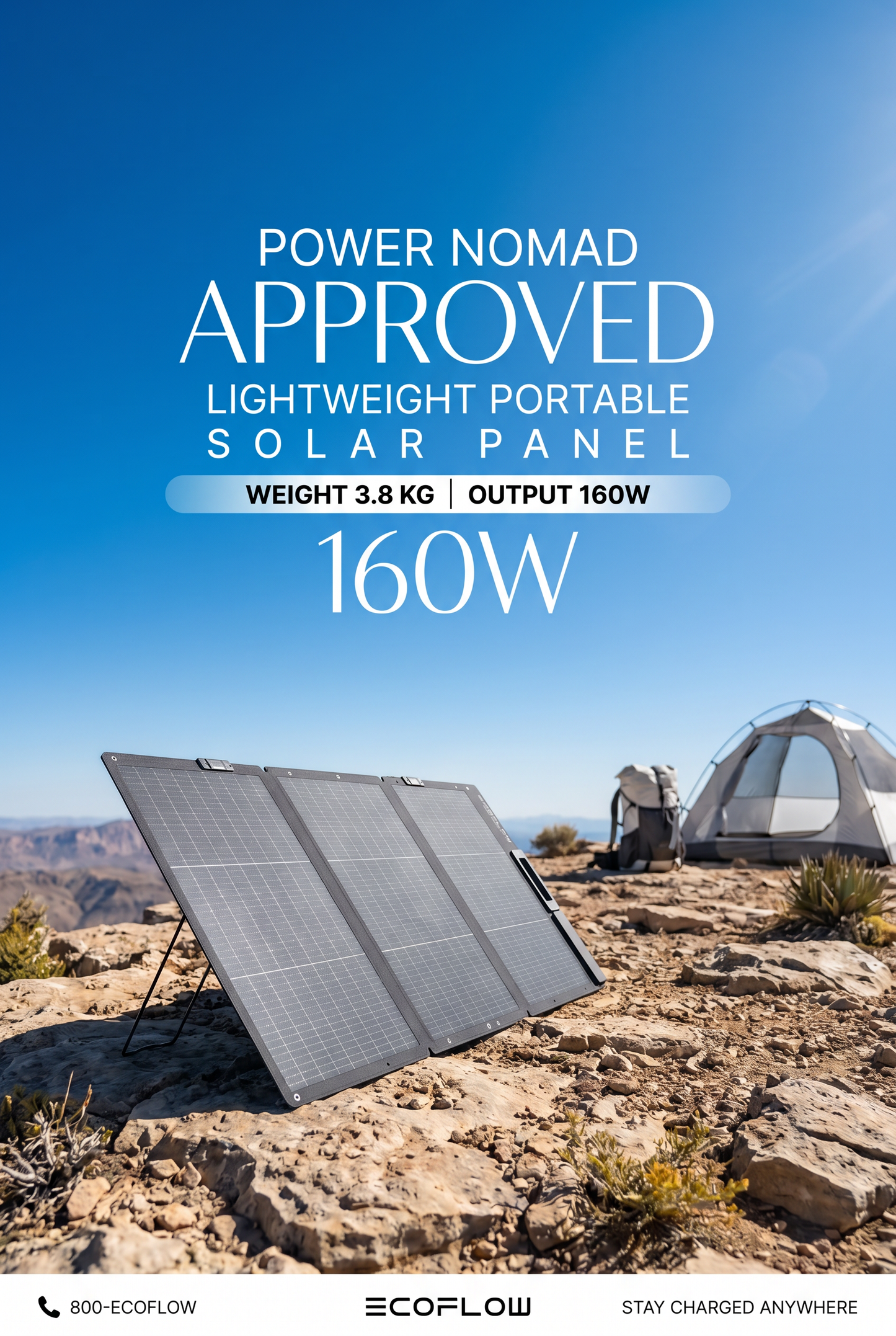 EcoFlow 160W Lightweight Portable Solar Panel