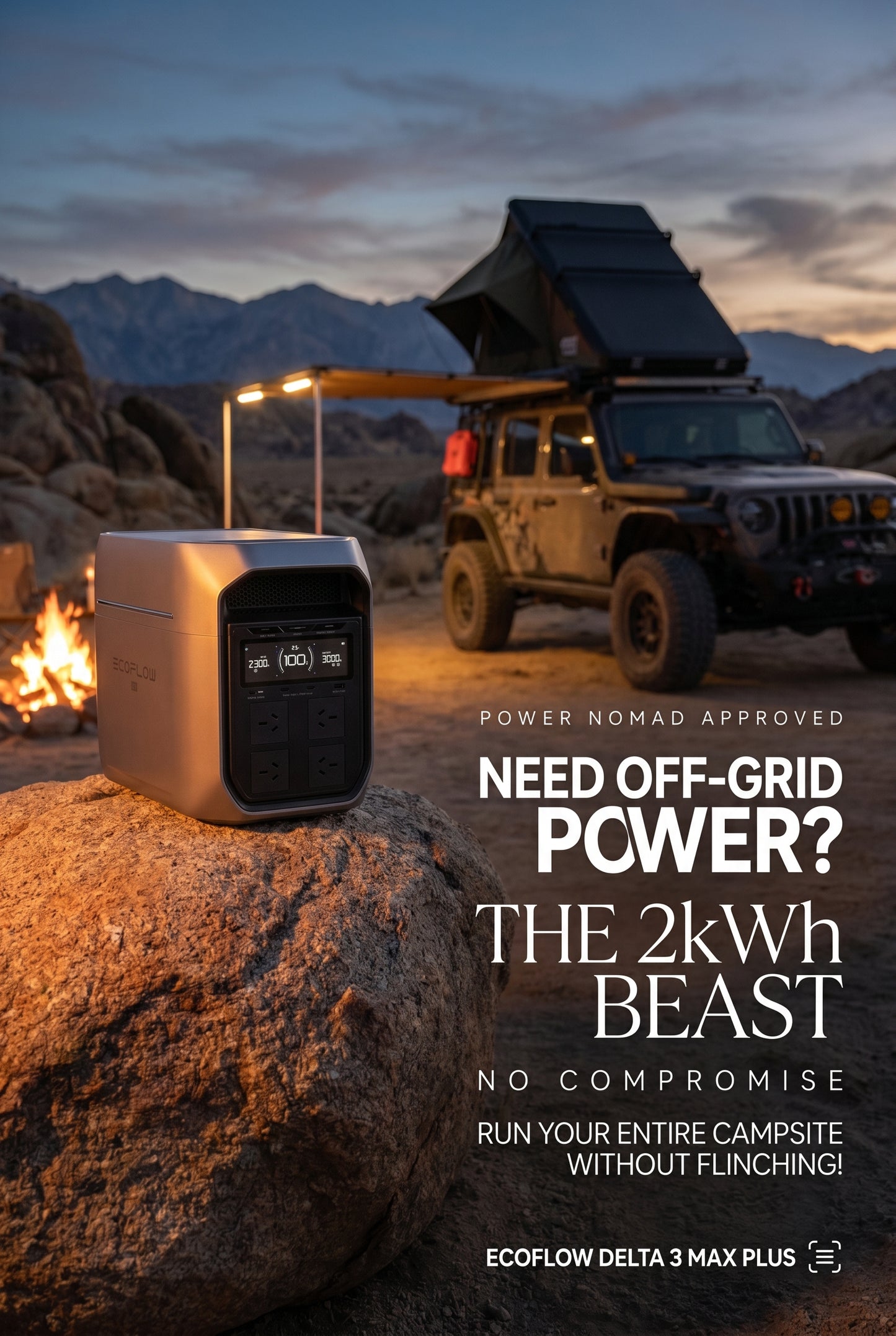EcoFlow DELTA 3 Max Plus Portable Power Station|3000W|2048Wh
