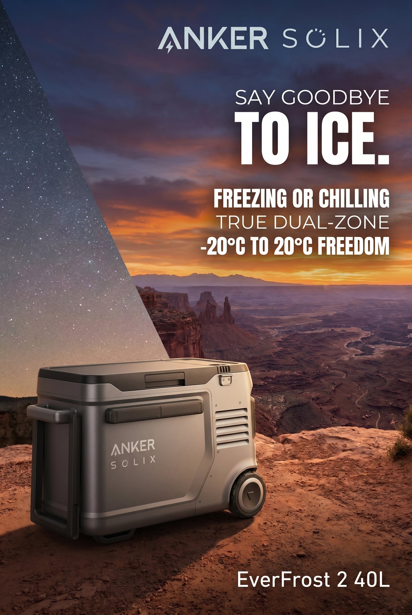 Anker SOLIX EverFrost 2 40L Electric Cooler