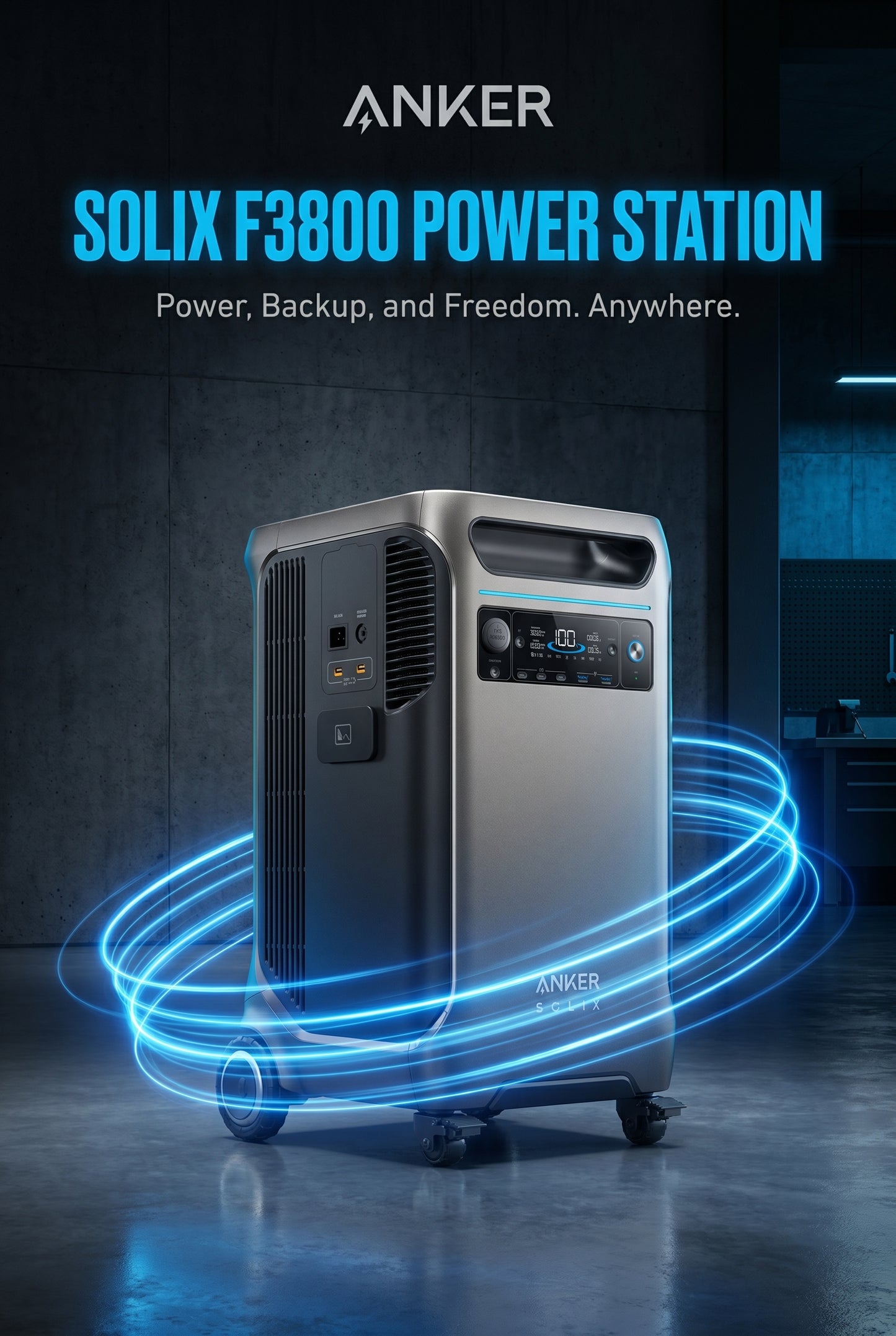 Anker SOLIX F3800 Portable Power Station (3.84-26.9kWh)