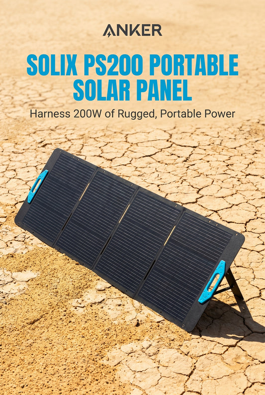 Anker SOLIX PS200 Portable Solar Panel (200W) due July